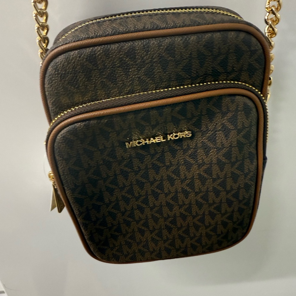 Michael Kors Black and Brown Belt Bag